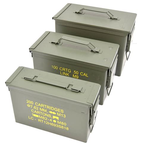 metal ammo boxes surplus|military ammo boxes for sale.